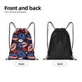 thumbnail image 2 of Yiaed American With Lips Print Drawstring Bags Drawstring Backpack Bulk String Back Pack Gym Sport Bag-Small, 2 of 5