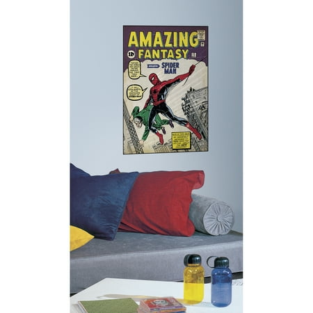 RoomMates Comic Book Cover, Spiderman #1 Peel and Stick Comic Book Cover