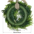 thumbnail image 3 of Unique Bargains Flower Wreaths for Front Door Artificial Wreath with Berries Green Brown, 3 of 7