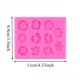 thumbnail image 2 of Bandeja for cubitos de hielo de silicona con flores mixtas de 11 cavidades: rosa, margarita, flor de cerezo, molde for hielo en forma de girasol for bebidas y uso diario, 2 of 2