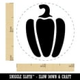 thumbnail image 2 of Bell Pepper Garden Vegetable Self-Inking Rubber Stamp Ink Stamper - Sky Blue Ink - Mini 1/2 Inch, 2 of 7