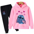 thumbnail image 3 of Conjuntos de ropa para bebés Stitch, trajes para niños de 1 a 16 años, chándales para niños, trajes deportivos de marca para niños, sudaderas con capucha Stich, camisetas y pantalones, conjunto de 2 p, 3 of 5