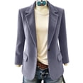 thumbnail image 6 of Cmfcve Womens Corduroy Blazer Fall Winter Dressy Casual Suit Jackets Long Sleeve Button Down Loose Fit Blazer Coat, 6 of 9