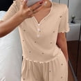 thumbnail image 4 of WRKEKC Modal Pajama Set for Women Breathable Modal Top with High Waist Shorts Summer Set Loungewear Pajamas Sleep Set, 4 of 8