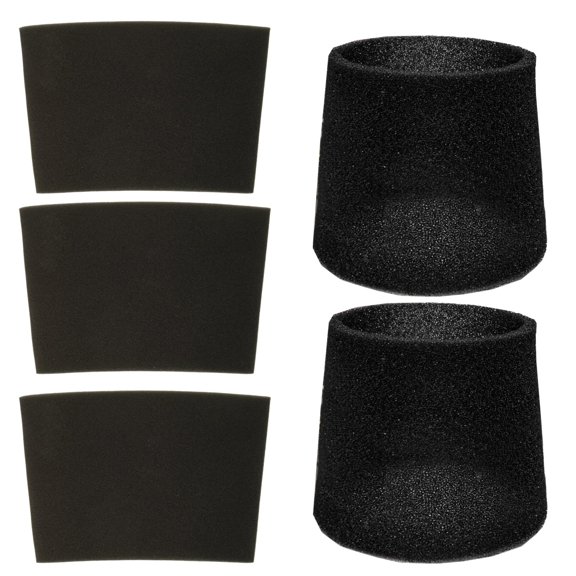 5-Pack DXVA19-1600 Foam Filter,Compatible with DEWALT Wet & Dry Vacuums 6-16 Gallon DXV06P DXVC6910 DXV09P DXV10P DXV10PL DXV10SA DXV12P DXV14P DXV16P, Washable Reusable High Efficiency.