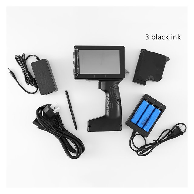 Handheld Inkjet Printer 40 Language Expiry Date Label Portable Variable Print 600DPI Intelligent Inkjet Printer Machine ,Easy to Use
