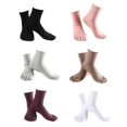 thumbnail image 5 of Five Finger Toe Socks Socks Athletic Causal - Black, Size, 5 of 5