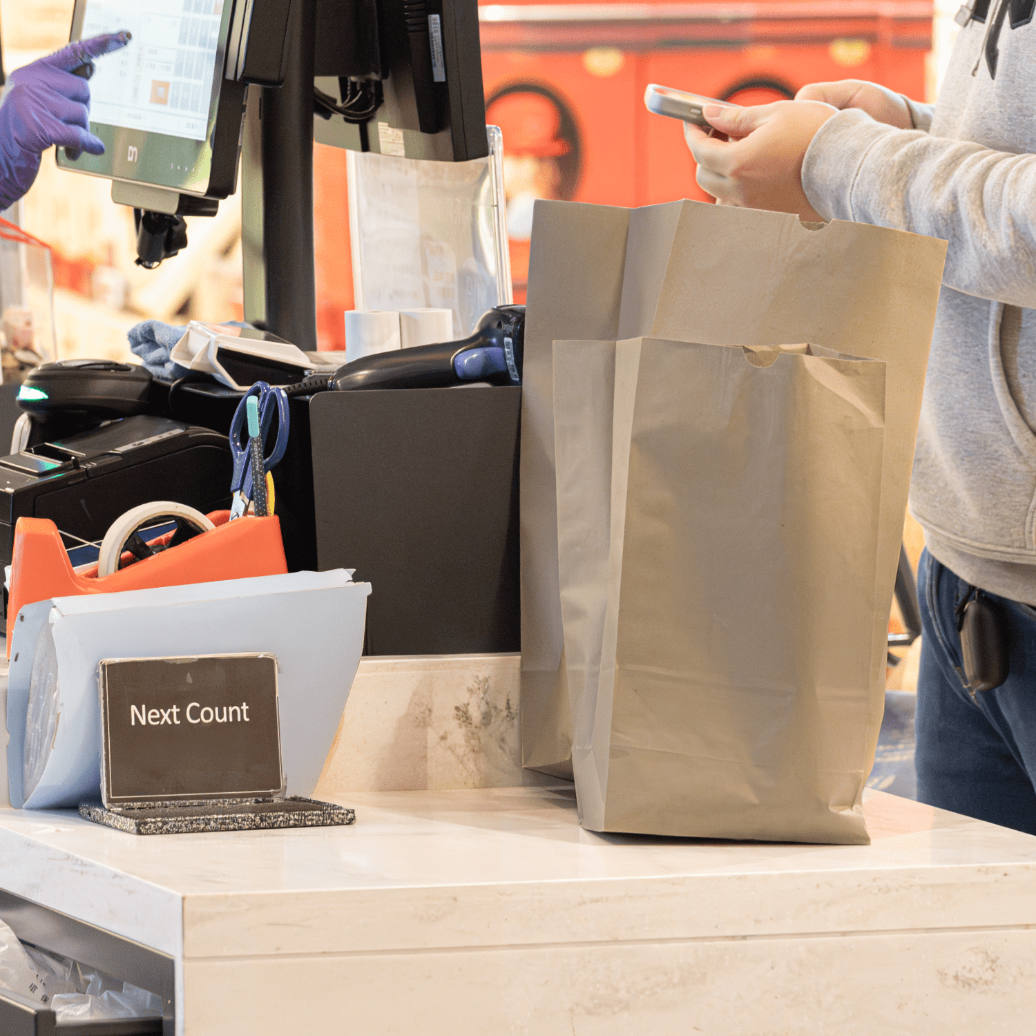 Karat Brown Paper Bags [12 lb - 1,000 ct] - Self-Standing Kraft Paper Lunch Bags, Reusable & Food Grade - Ideal for Small Business, Snacks, Popcorn, Party Favors & More