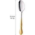 thumbnail image 3 of Serving Spoons, 12 Pieces 8 Inches Serving Tablespoons, Large Spoons for Serving, Stainless Steel Solid Buffet Banquet Flatware Kitchen Basics Serving Spoon Big Ladle Spoon, Gradient Gold, 3 of 6