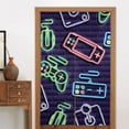 thumbnail image 4 of XMXT Japanese Noren Doorway Room Divider Curtain,Neon Style Video Game Print Restaurant Closet Door Entrance Kitchen Curtains, 34 x 56 inches, 4 of 7