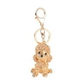 thumbnail image 6 of Naierhg Rhinestone Poodle Dog Pendant Keychain Key Ring Clasp Handbag Ornament, 6 of 7