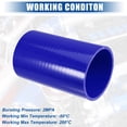 thumbnail image 4 of Unique Bargains 3.25" ID 6" Length 4-Ply Reinforced High Temp Straight Coupler Silicone Reducer Hose Blue for Car, 4 of 6