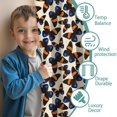 thumbnail image 3 of Blackout Kids Curtains,Beige Butterfly Blue Orange Pattern Childrens Insulated Curtains Set Of 2,Bedroom Essentials,Toddler Room Decor 42"x54", 3 of 5