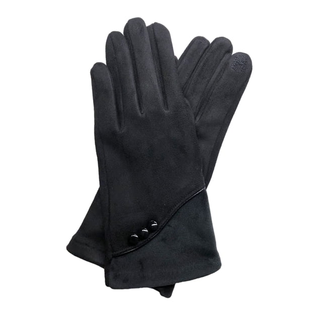 Guantes cálidos de invierno para mujer con dedos sensibles a la pantalla táctil Guantes de gamuza de otoño e invierno