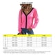thumbnail image 5 of Blusa informal con hombros caídos para mujer, cárdigan a cuadros con cuello en V, color rosa brillante, talla 3XL, 5 of 6