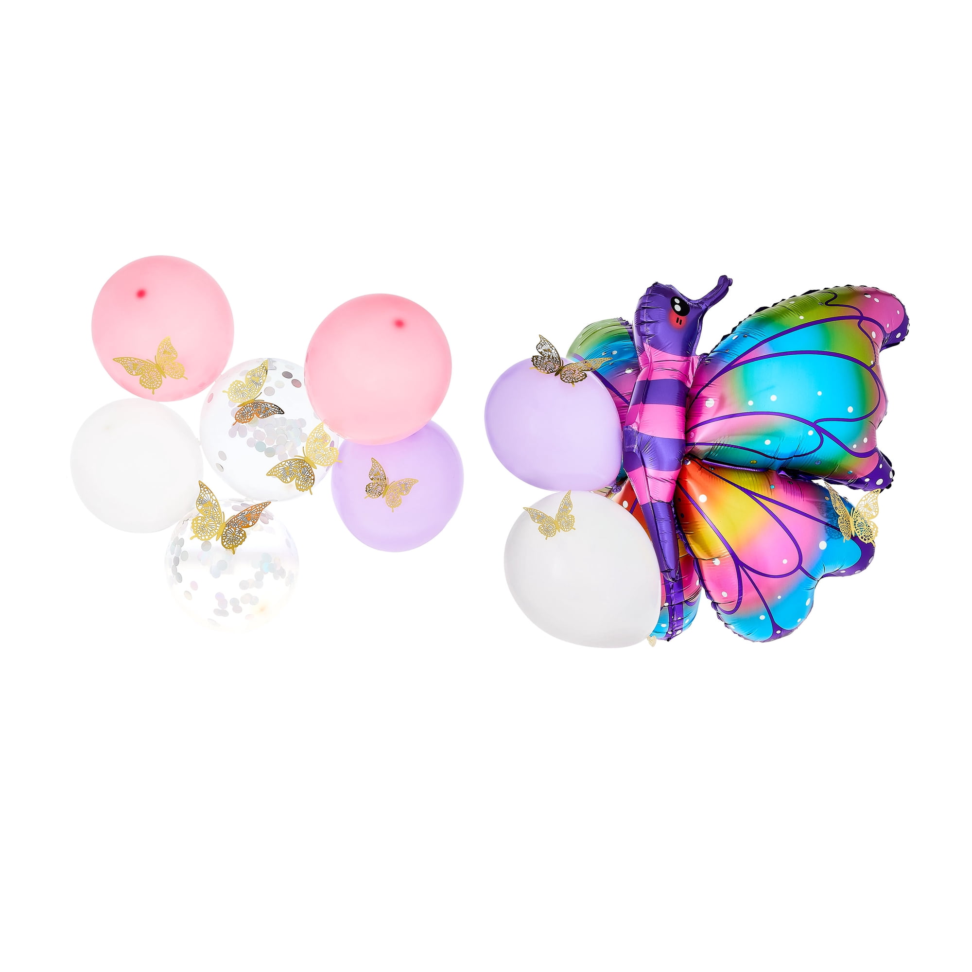 Multicolor Butterfly Balloon Kit 20 Pieces by Way To Celebrate