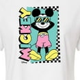 thumbnail image 3 of Disney - Mickey Sunbathe - Juniors Cropped Cotton Blend T-Shirt, 3 of 5