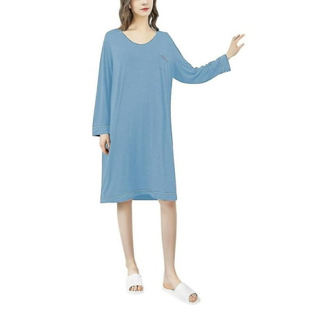 

Loose Nightgowns For Women Long Sleeve Sleepshirt M-xl
