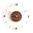thumbnail image 2 of Reloj de Pared de Madera Redondo de Estilo Nórdico, Reloj de Pared Grande para Niños, Oficina en Casa, 2 of 9