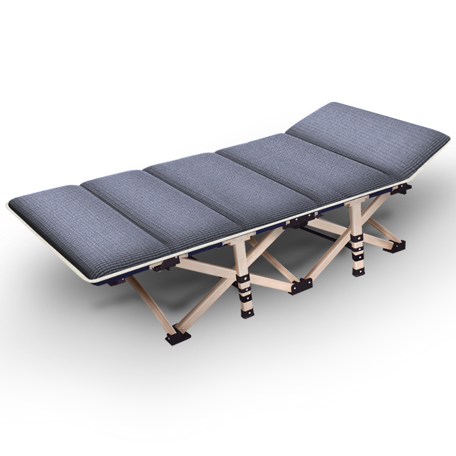 FICISOG Folding Camping Cots,900lbs Double Layer Oxford Strong Heavy