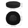 thumbnail image 2 of WASHWEPE 2Ud Fundas Para Asiento De Taburete Redondo En Negro Antideslizantes Y, 2 of 6