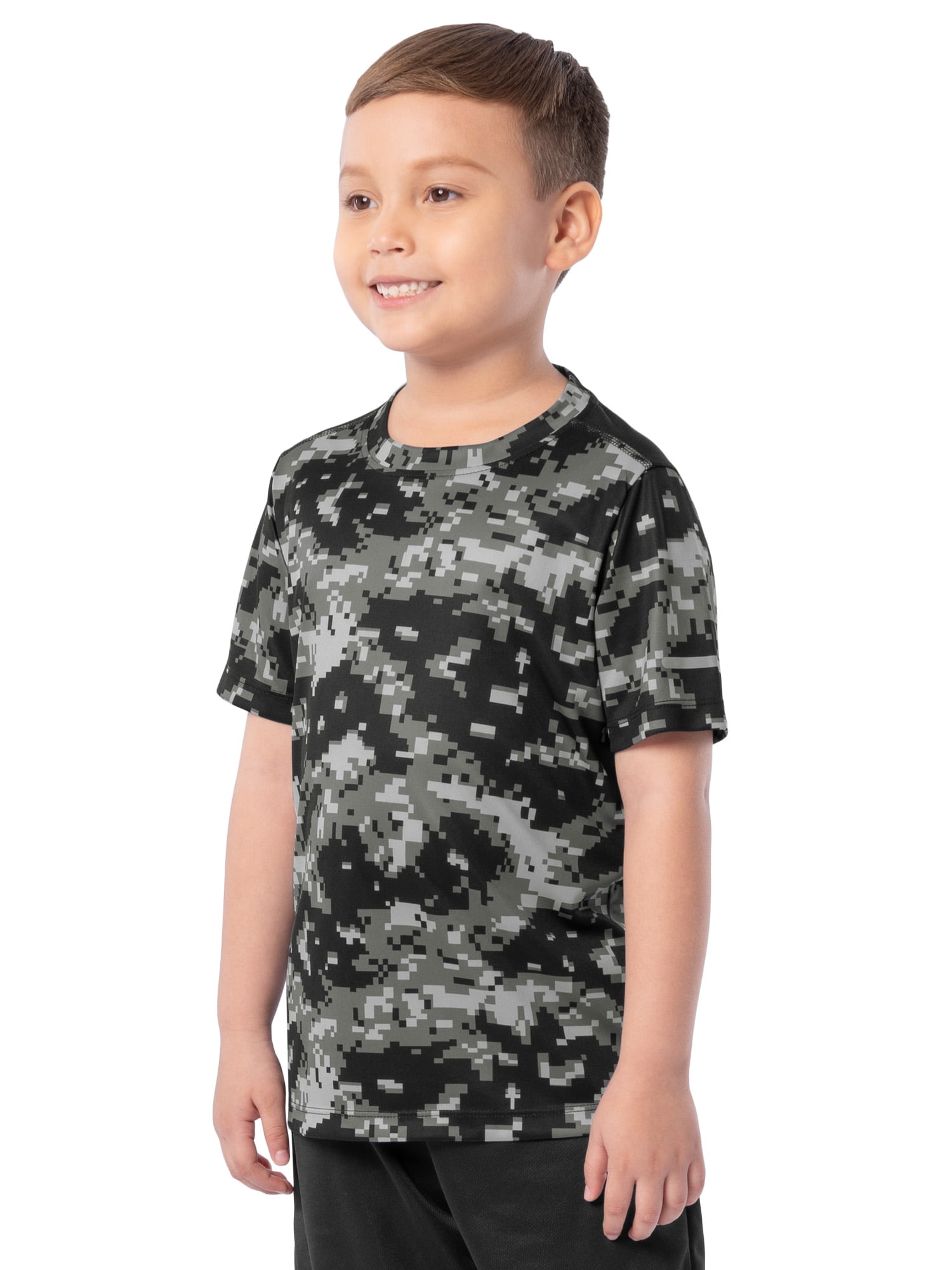 Athletic Works Boys Short Sleeve Core Active T-Shirt, Sizes 4-18 & Husky