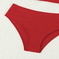 thumbnail image 6 of CYRBOKO Girls Bikinis Swimsuits, Vacation Summer Spaghetti Straps 2 Pieces Swimsuit Set Red Size 10-11 T, 6 of 6