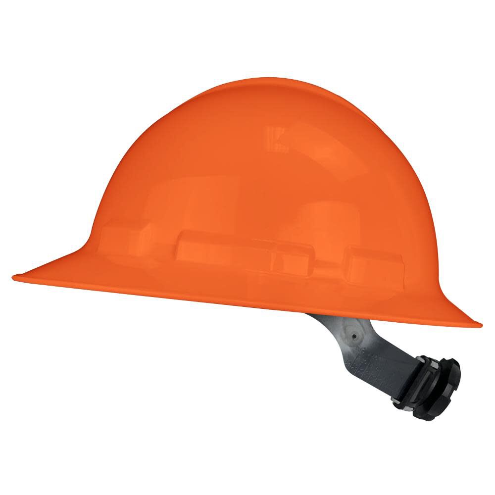 Radians Full Brim Hard Hat 6-Point Ratchet - Hi-Viz Orange
