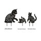 thumbnail image 5 of Juego de 3 Estatuas de Gato de Metal TANGJMXG Decoración de Jardín Poste de Jardín, 5 of 5