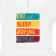 thumbnail image 4 of Inktastic Calf Roping Rodeo Eat Sleep Roping Repeat Girls Toddler Dress, 4 of 5