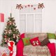 thumbnail image 5 of 8X Cintas de Borde con Alambre Navidad Cinta Artesanal de Tela de Arpillera Enrollar Rollos de Cinta con Borde Una Cuadros Rojo, 5 of 7