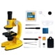 thumbnail image 1 of Microscopio para niños, kit de ciencia de juguete con aumento de 1200X, ideal para principiantes, ideal para el hogar y la escuela. B, 1 of 9