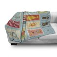 thumbnail image 3 of Seascape Soft Flannel Fleece Throw Blanket, Nautical Theme Lighthouse and Anchor Palm Trees Beach Sailing Holiday Lover, Cozy Plush for Indoor and Outdoor Use, 50" x 70", Multicolor, by Ambesonne, 3 of 6