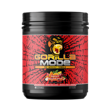 Gorilla Mode Pre-Workout, Fruit Punch, 816 g