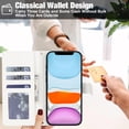 thumbnail image 5 of For iPhone 11 Floral Crossbody Wallet Case, Premium PU Leather Flip Kickstand Folio Cover with 4 Card Slots Cash Pocket Shoulder Strap Wristlet Cute Flower for Travel,Yellow, 5 of 8