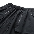 thumbnail image 5 of Big & Tall Men's Cargo Shorts Quick Dry 8" Inseam Knee Length Elastic Waist Drawstring Utility Short Pants with Zipper Pockets for Outdoor Hiking Fishing Golf, 5 of 9