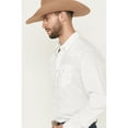 thumbnail image 2 of Gibson Trading Co Men's Solid Long Sleeve Pearl Snap Western Shirt - GMBA17W107-WHT XX-, 2 of 5
