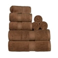 thumbnail image 2 of Premium Egyptian Cotton Highly Absorbent Assorted 8-Piece Plush Towel Set - 30" x 55", 20" x 30", 13" x 13", 2 of 9