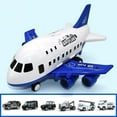 thumbnail image 3 of 6 vehicles Set Passenger Airplane Toy for Children Air Cargo Blue _6 Cars, 3 of 7