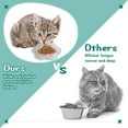 thumbnail image 4 of La comida de cerámica para gatos de la forma de la flor platea los cuencos bajos para los gatitos y los animales pequeños, 4 of 6