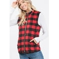 thumbnail image 2 of The Kassidy - Women's Black & Red Fleece Vest, 2 of 6