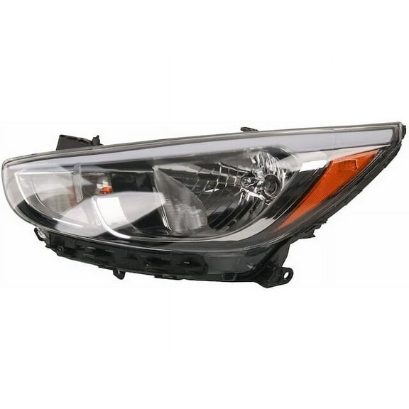 Left Headlight Assembly - Compatible with 2015 - 2017 Hyundai Accent 2016