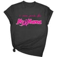 thumbnail image 2 of Yourumao Womens Pink Ribbon T Shirt Breast Cancer Awareness Shirts Short Sleeve Crew Neck Graphic Tee for Breast Cancer Support, 2 of 3