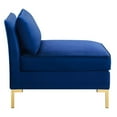 thumbnail image 3 of Ardent Performance Velvet Armless Chair Navy, 3 of 8