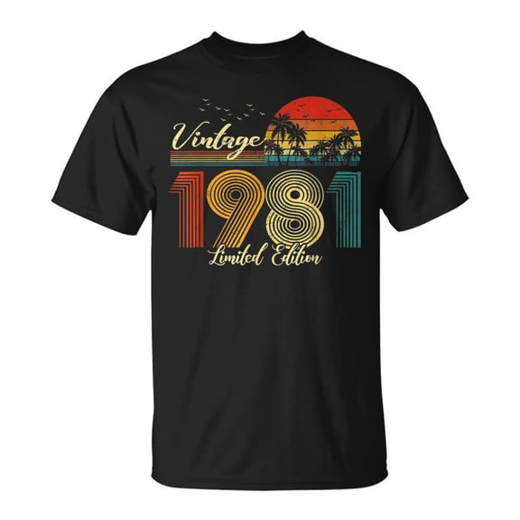 SR Vintage 1981 Limited Edition 42 Birthday T-shirt