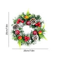 thumbnail image 3 of AZXY Christmas Wreaths, Christmas Wreaths for Front Door, Christmas Door Wreaths, Christmas Outdoor Wreaths, 8-inch Christmas Decorations Wreaths for Christmas, 3 of 6