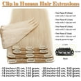 thumbnail image 4 of SEGO Clip in Hair Extensions Human Hair 100% Real Remy Hair 10-24 inch Full Head Thick Hair Pieces Silky Straight Balayage Hair Cleanrance, 4 of 9