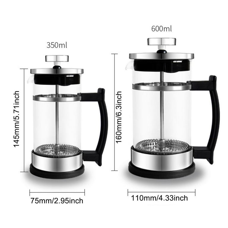 350ML French Press Portable Press Coffee Maker with Coffee Plunger Filter  Tarvel Mug Pot Stainless Steel Manual Coffee Grinder - AliExpress