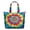Colorful Tie Dye Pattern-2, variant on Colorful Tie Dye Pattern Large Weekend Travel Bag, Canvas School Handbag with Zipper & Pockets, Heavy Duty Canvas for Holiday Birthday Gifts,22” X 12" X 18"