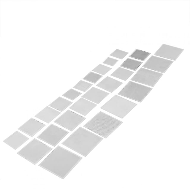 Plantillas universales, 27 piezas/juego para plantillas BGA calefactables universales para plantillas BGA Rendimiento inigualable